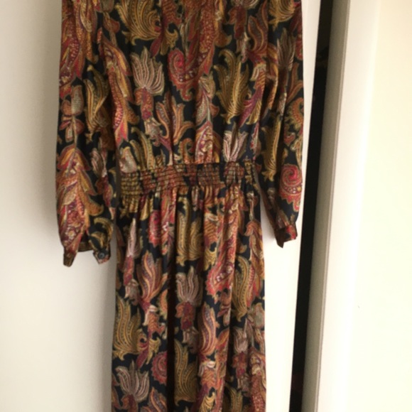 Vintage satin dress - Picture 4 of 7